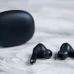 Charging wireless earbuds in their case
