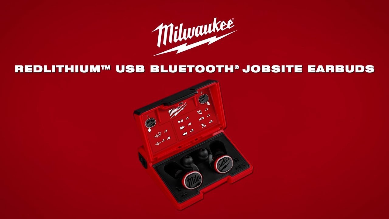 Milwaukee Bluetooth earbuds lineup showcasing innovative features for work and leisure