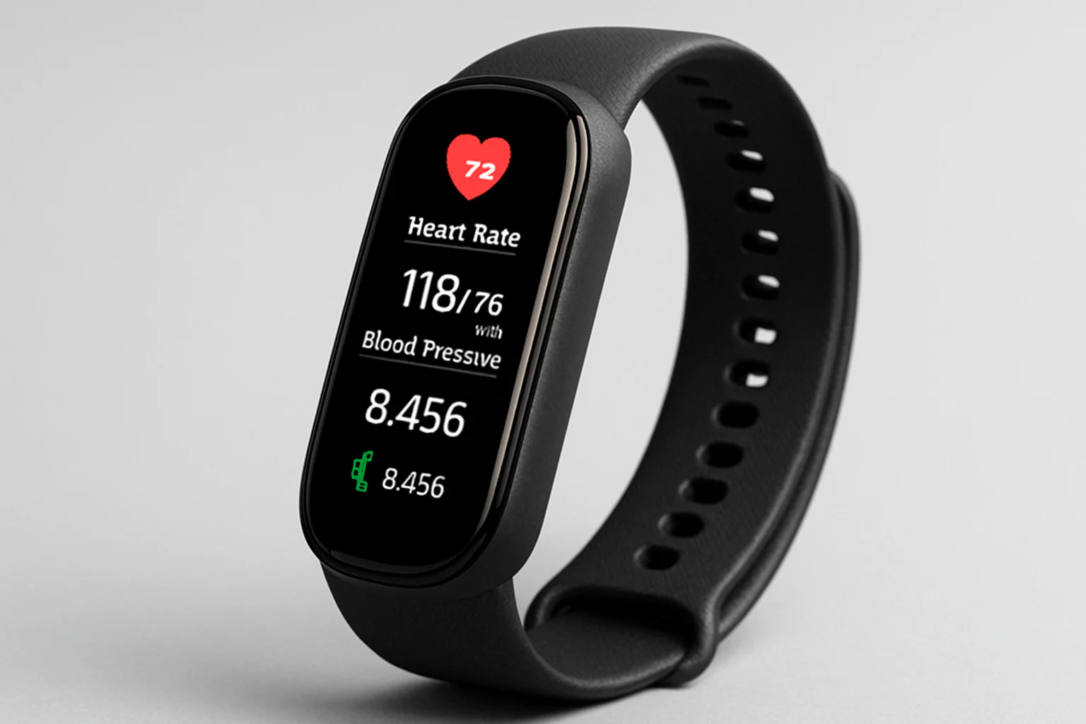 Smart Heart Rate and Blood Pressure Bracelet