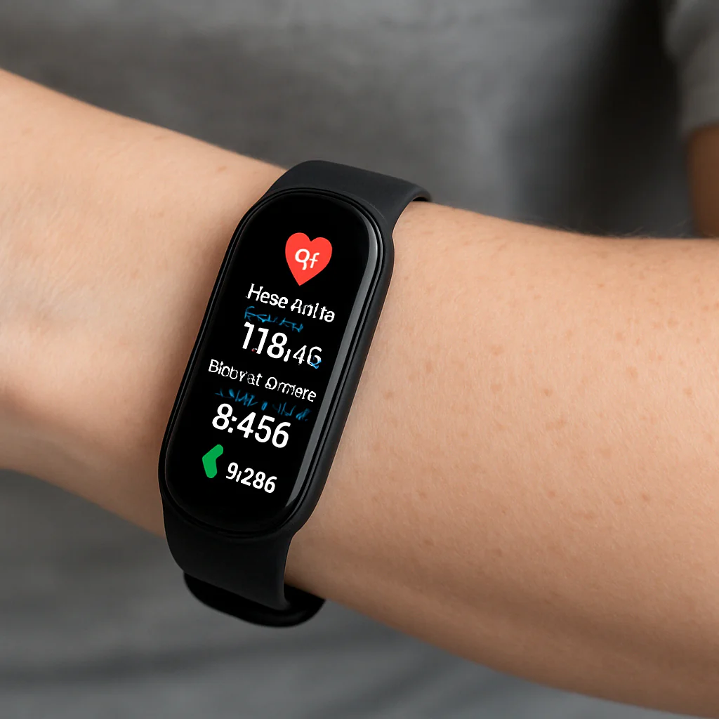 smart heart rate and blood pressure wristband