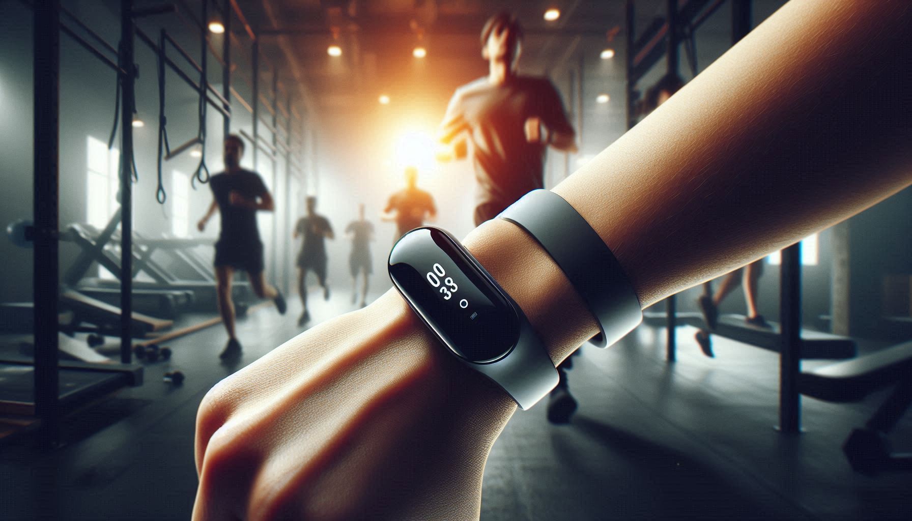 WHOOP 5 fitness tracker worn during workout