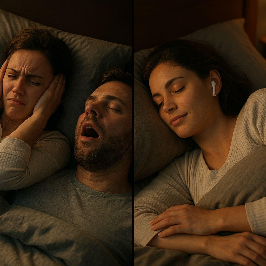 how earbuds help block noise while sleeping at night