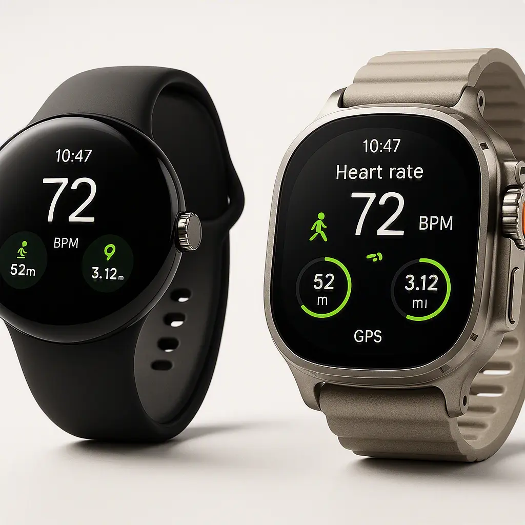 Premium Android smartwatches with advanced health tracking and Wear OS features