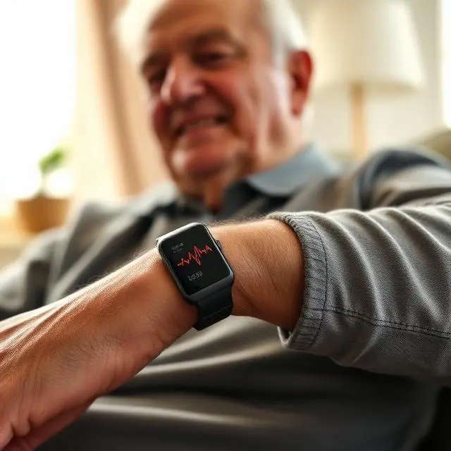Reassuring medical-tech imagery showcasing pulse and ECG monitoring